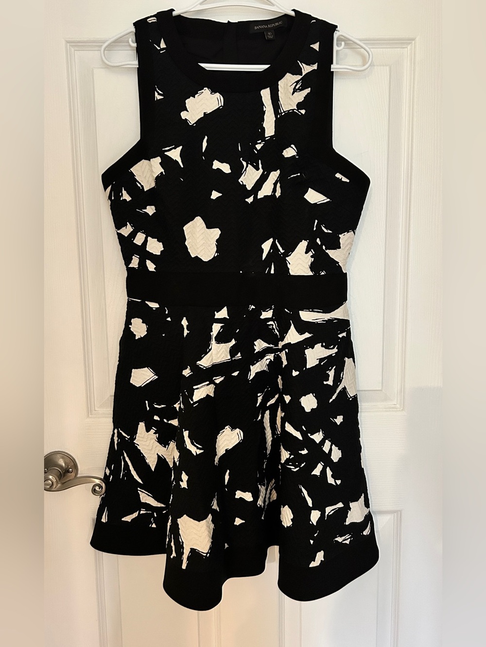 Black and White Print party dress